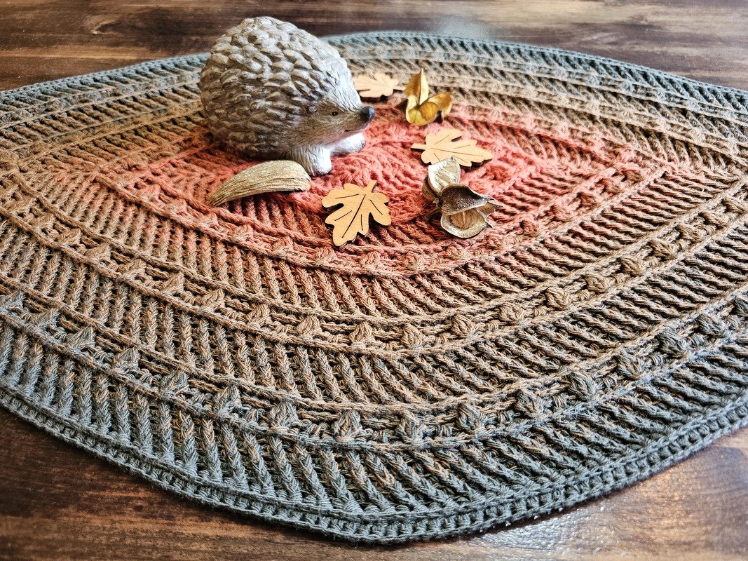 Häkelanleitung Tischdecke Alva oval