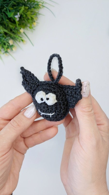 Amigurumi Bat Crochet Pattern: Mini Bat Halloween Keychain - Image 7