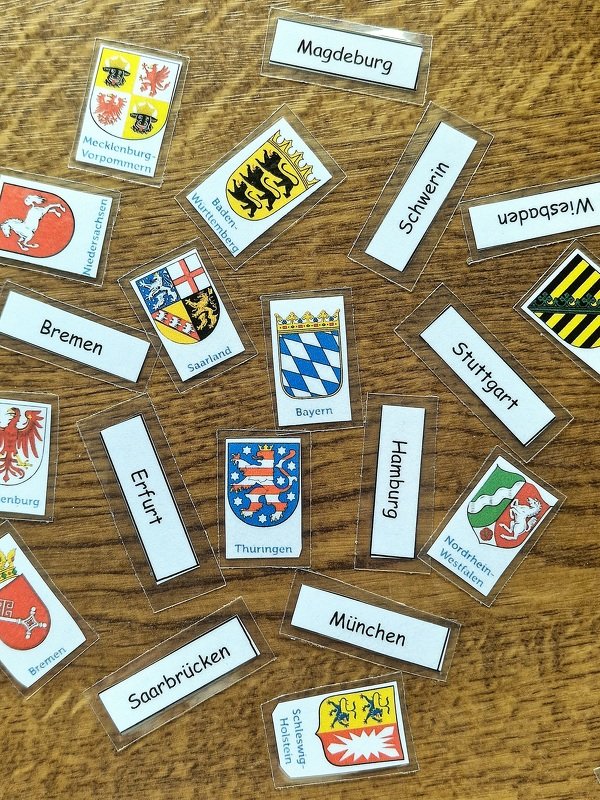 Bundesländer & Hauptstädte Lernspiel – DIY Bastelanleitung zum Ausdrucken - Bild 3