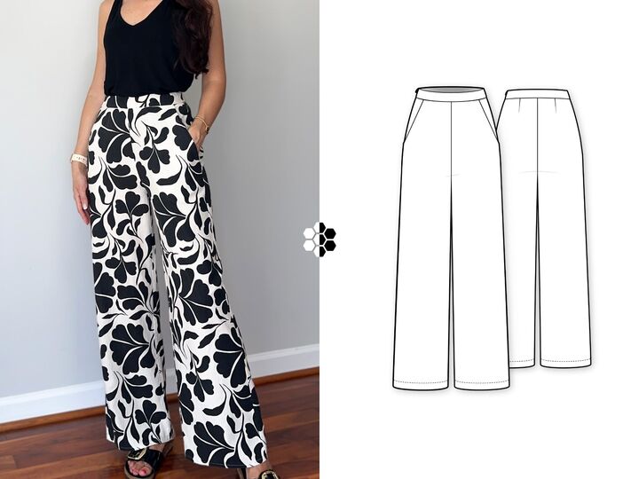 Pants and Shorts Rita | Classic fit | PDF sewing pattern | Sizes XXS-7XL