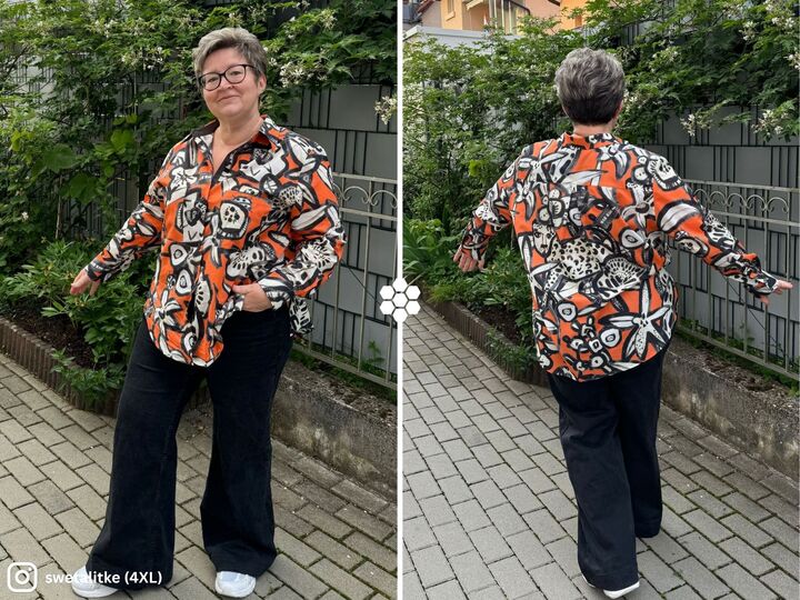 Bluse Kaia | PDF-Schnittmuster | Nähanleitung & Videos | Gr. 34–56