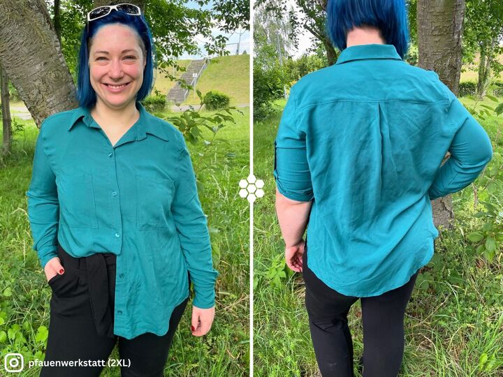 Bluse Kaia | PDF-Schnittmuster | Nähanleitung & Videos | Gr. 34–56