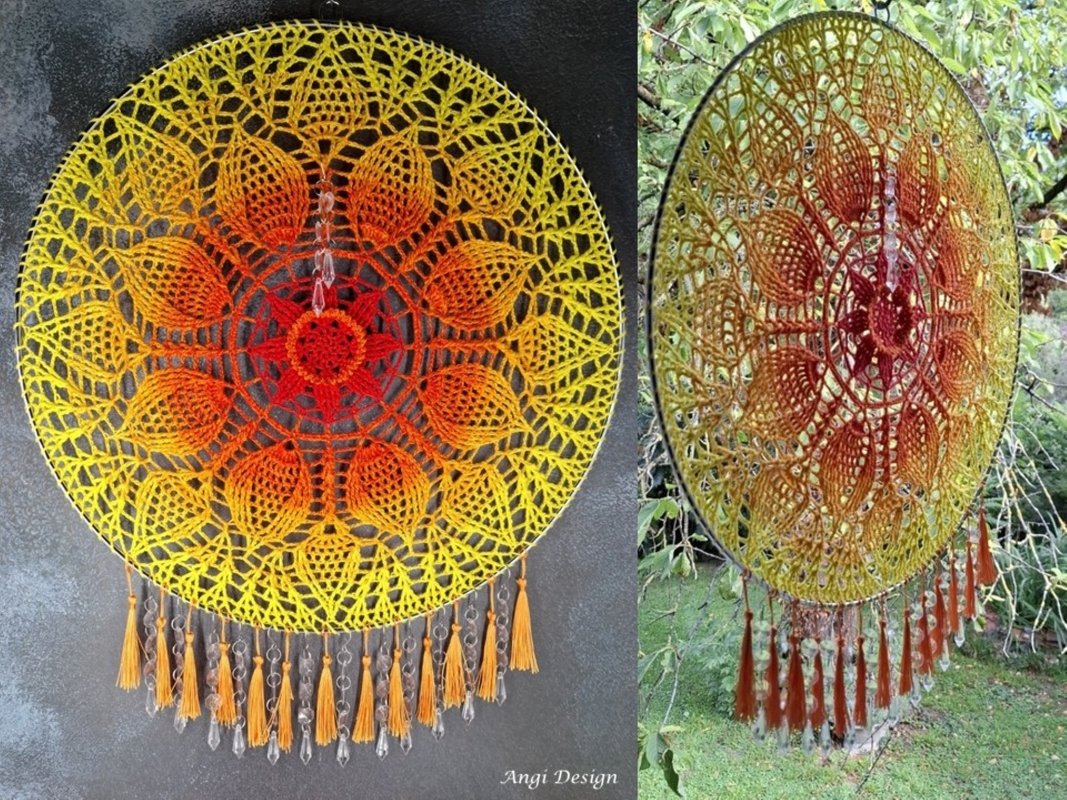 H&auml;kelanleitung "Mandala Sonnenf&auml;nger"