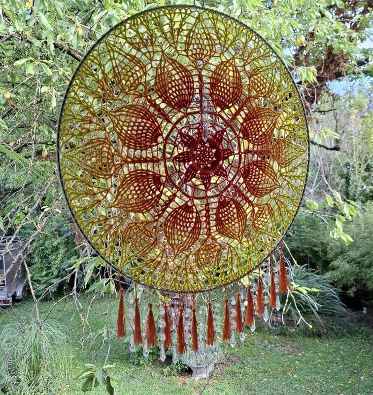 H&auml;kelanleitung "Mandala Sonnenf&auml;nger" - Bild 5