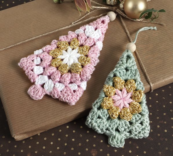 Granny Tree "Pastel Magic" - Garland, Tree Decorations, Gift Tags