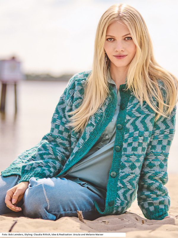 Jacke mit Jacquardmuster