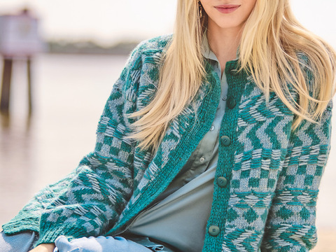 Jacke mit Jacquardmuster