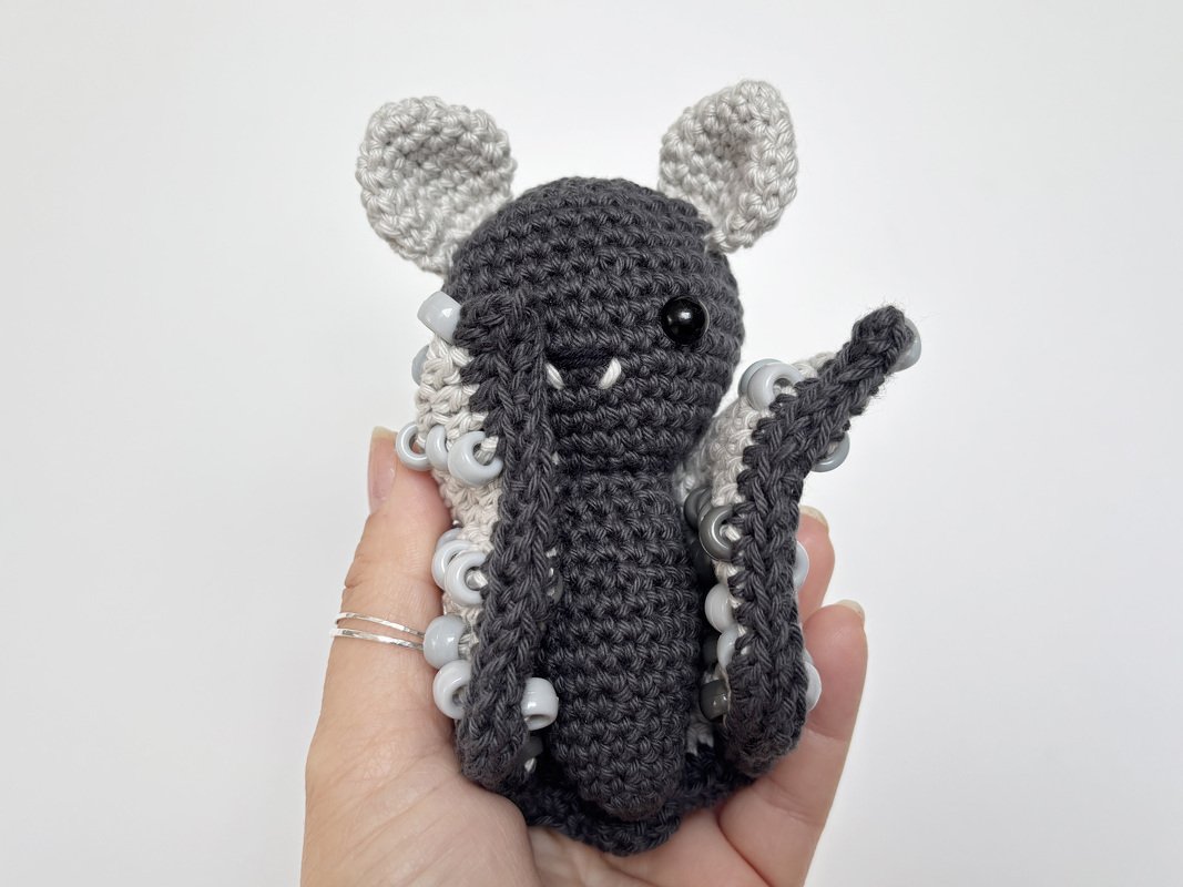 Crochet Fidget Pattern, Beaded Fidget Bat, Crochet Pattern Amigurumi Bat - Image 2