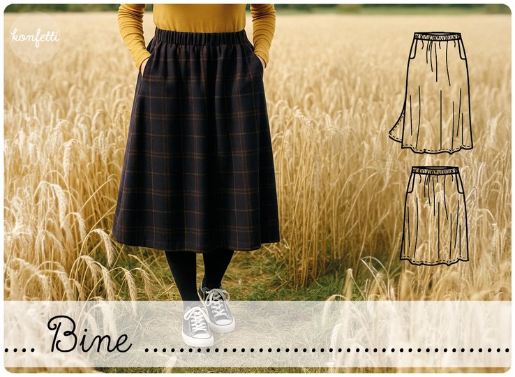 Bine - Damenrock mit Gummizug Gr.34-50