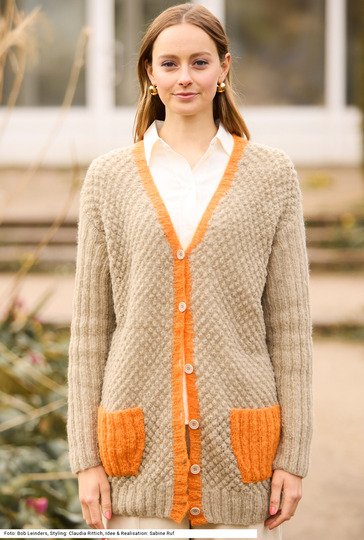 Jacke mit aufgesetzten Taschen