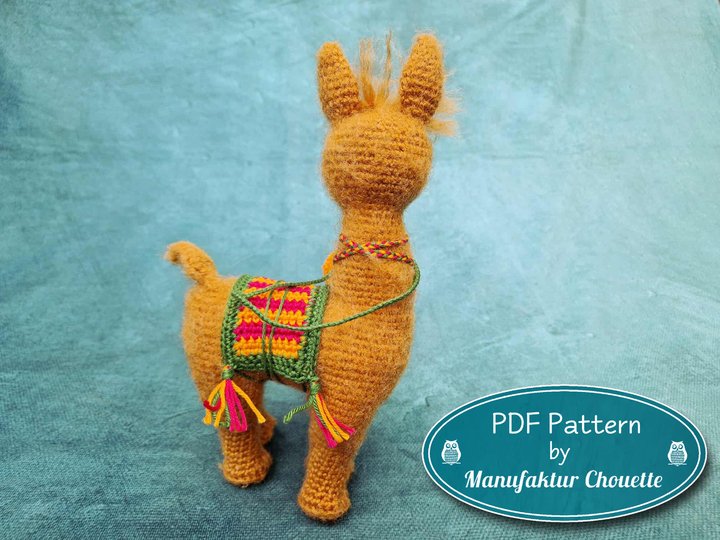 Dagmar das Lama - Häkelanleitung PDF, ausführlich mit vielen Fotos