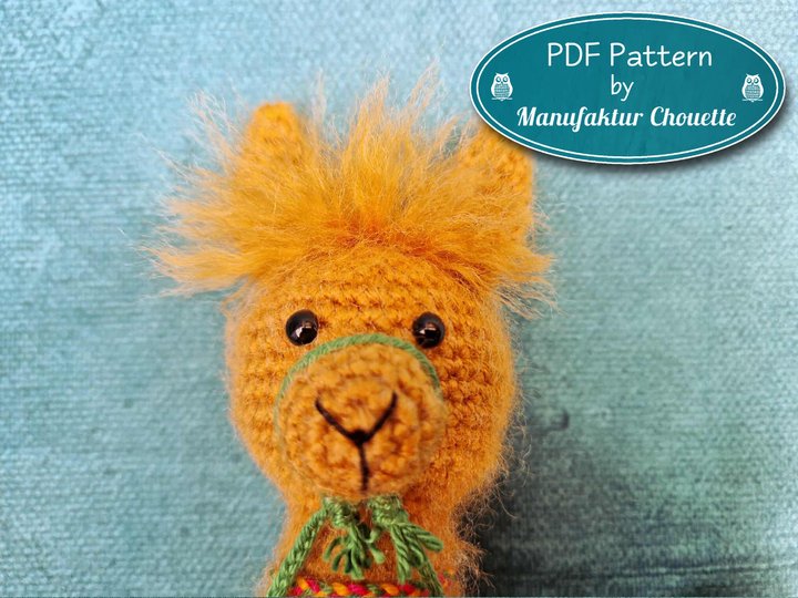 Dagmar das Lama - Häkelanleitung PDF, ausführlich mit vielen Fotos