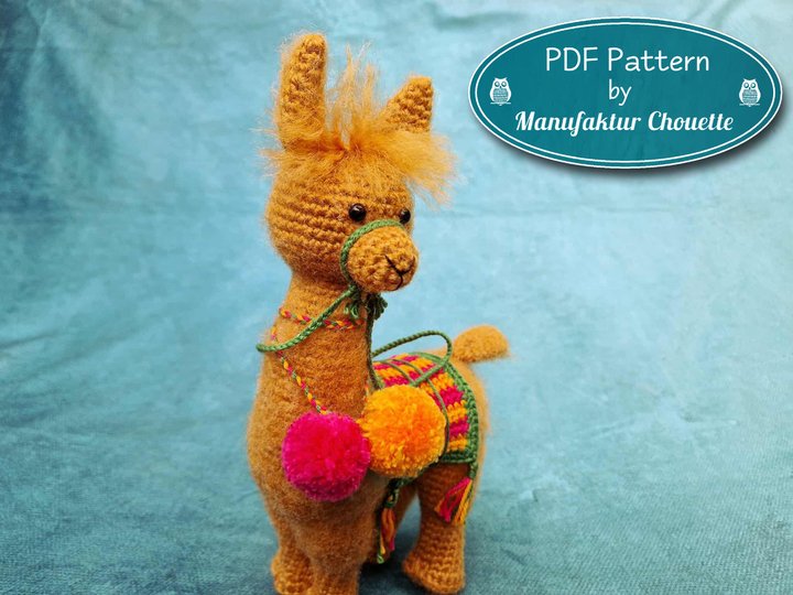 Dagmar das Lama - Häkelanleitung PDF, ausführlich mit vielen Fotos