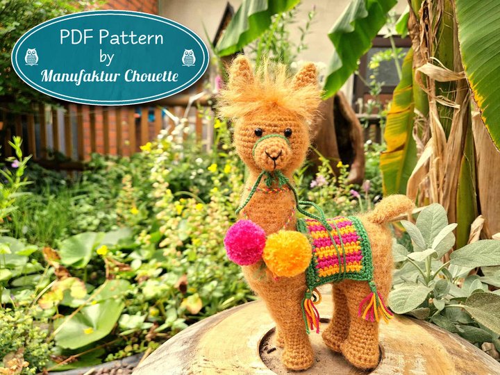 Dagmar das Lama - Häkelanleitung PDF, ausführlich mit vielen Fotos