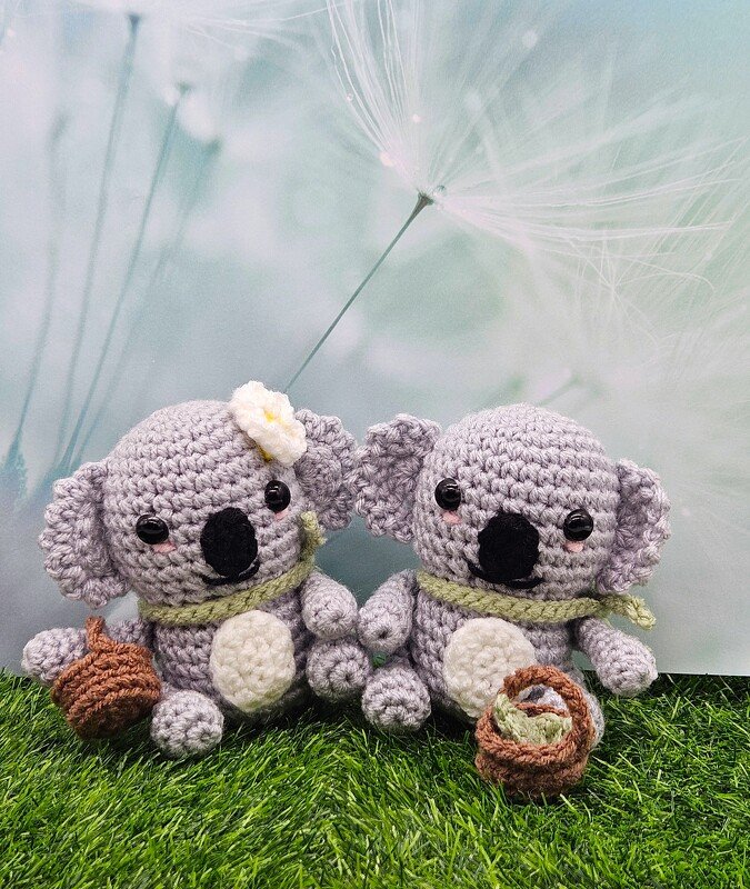 Koala Couple- Crochet Amigurumi- English