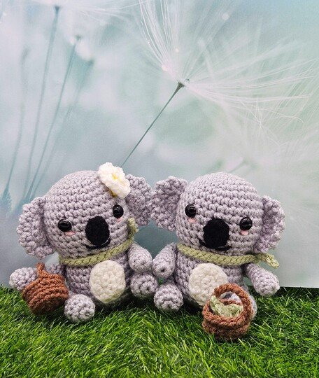 Koala Couple- Crochet Amigurumi- English