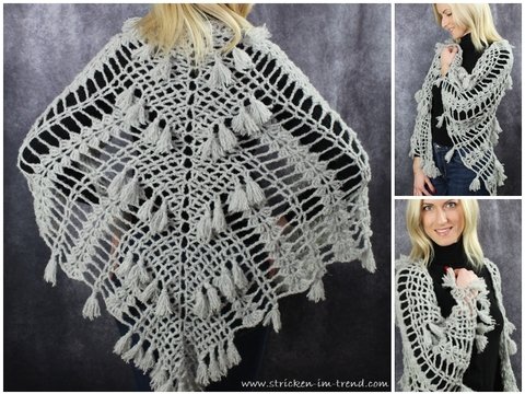 Häkelanleitung für herbstliches Dreieckstuch | AlpakaWool #2 | BioTronik #6