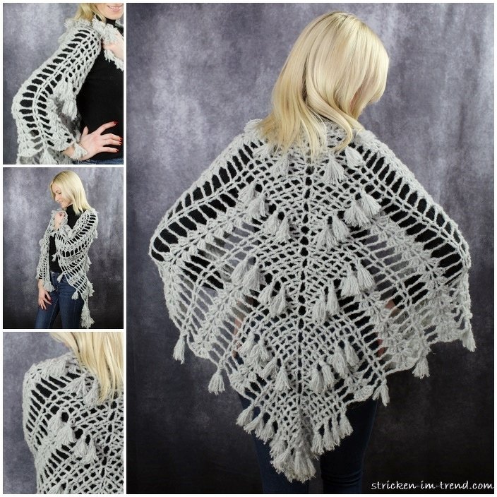 Crochet Pattern for Autumn Triangle Shawl | AlpakaWool #2 | BioTronik #6 - Image 5