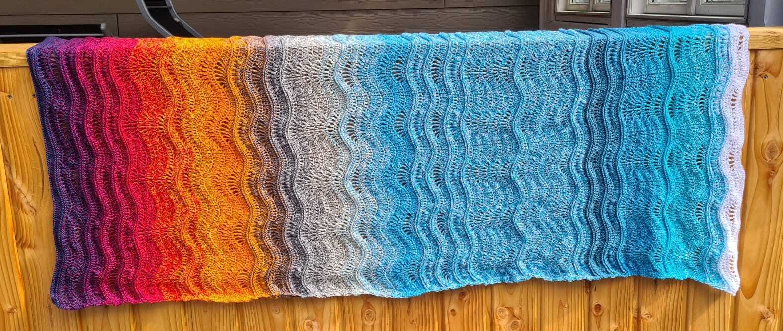 Flowing Waves (Wellendecke oder Wellenstola) - Bild 4