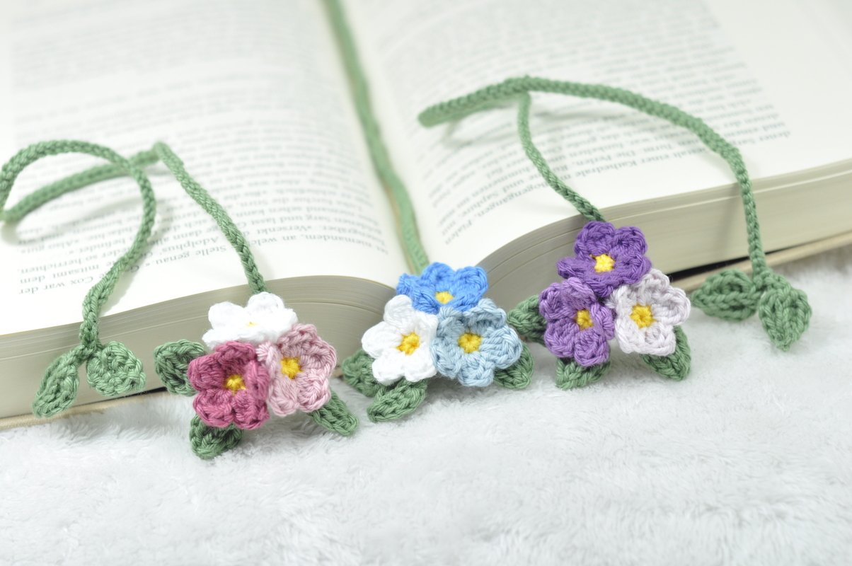 Crochet Pattern – Flower Bookmark – Perfect Gift for Book Lovers - Image 2