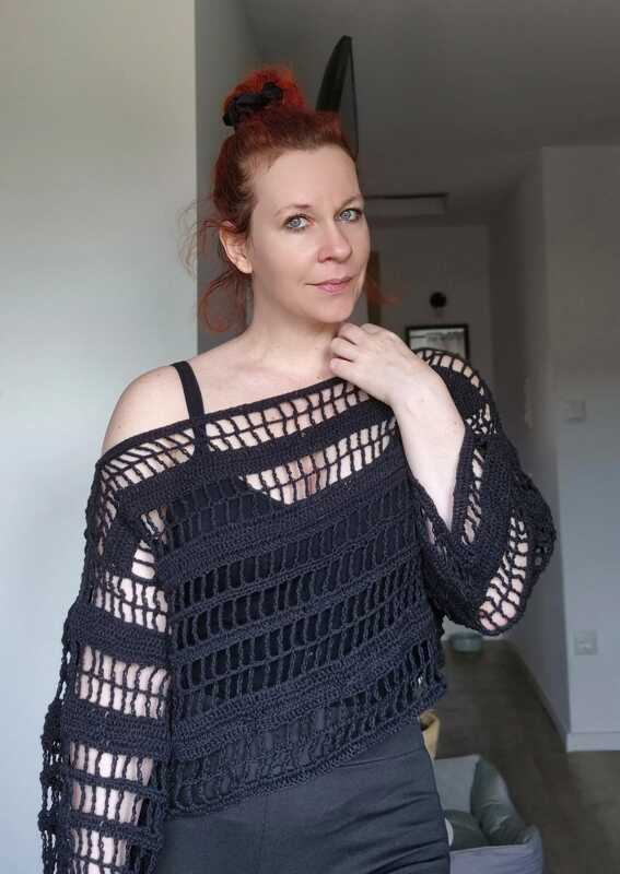 Midnight – Eleganter Häkelpullover mit modernem Muster - Bild 5