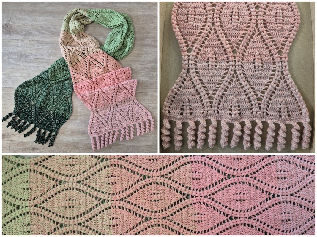 Häkelanleitung Schal oder Stola Asra