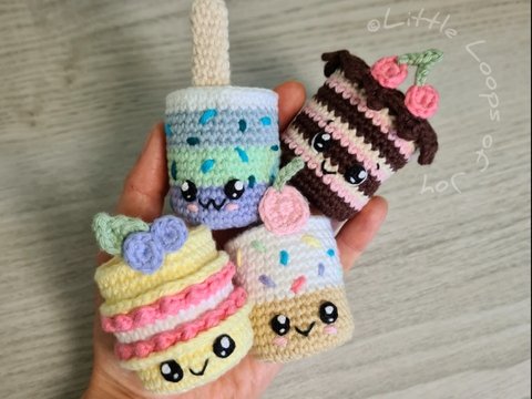 Crochet Pattern Chair Leg Covers "Kawaii Sweet Treats"