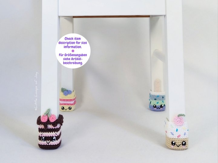 Häkelanleitung Amigurumi Kawaii Stuhlsocken Set