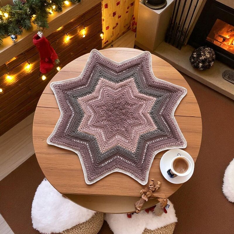 Häkelanleitung Tischdecke Zauberstern