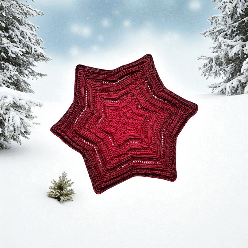 Häkelanleitung Tischdecke Zauberstern