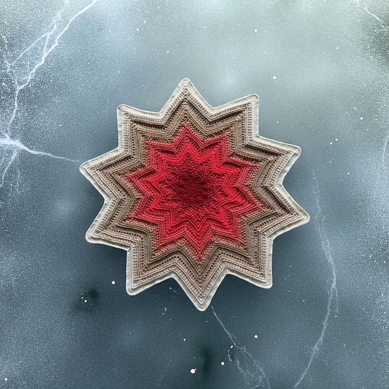 Häkelanleitung Tischdecke Zauberstern