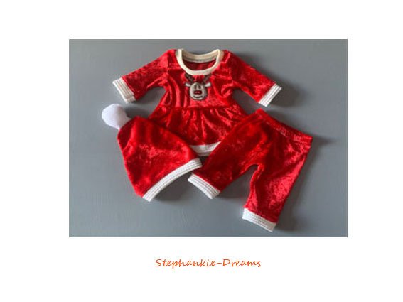 doll Christmas outfit Maria - Sewing