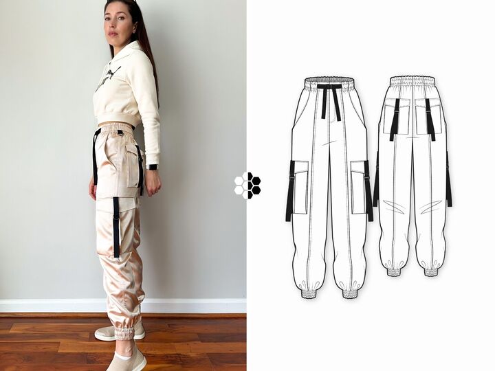 Sewing Pattern Cargo Pants Giulietta | Utility Pants | Size XXS-XL