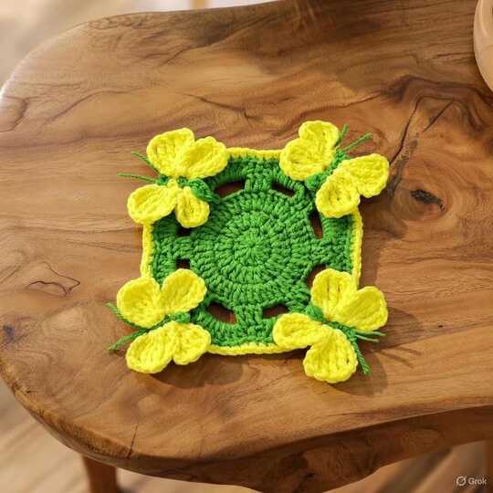 Crochet Butterfly Coaster Pattern PDF + Video Tutorial | Easy DIY