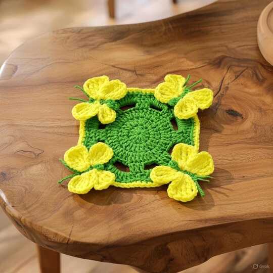 Häkelanleitung Schmetterling Untersetzer PDF + Video | Einfach & DIY