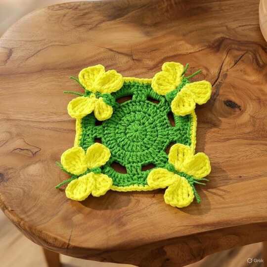 Häkelanleitung Schmetterling Untersetzer PDF + Video | Einfach & DIY