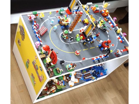 Bauanleitung für den rollbaren Klemmbausteintisch