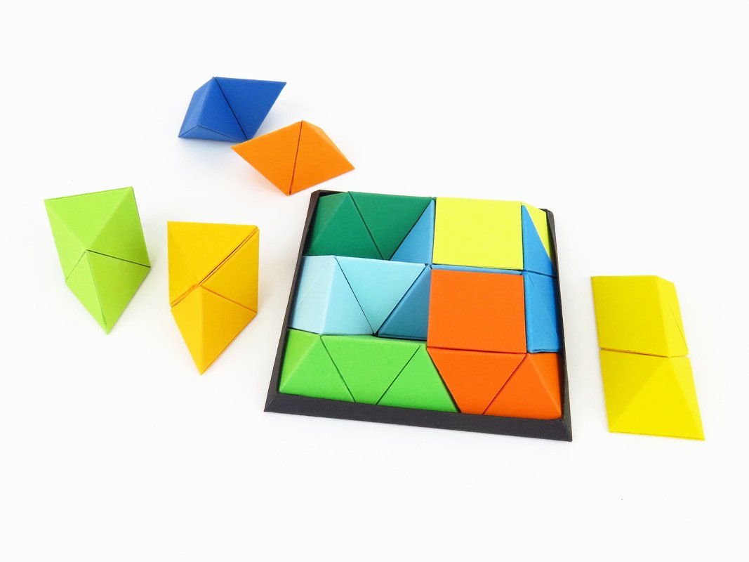 Knobelpyramide, 12-teilig – Bastelanleitung und Vorlagen - Bild 7