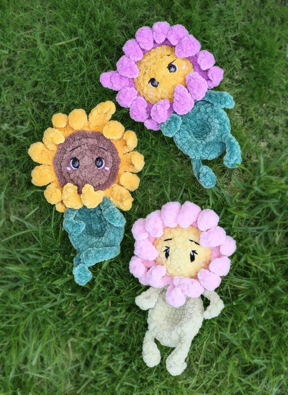 Häkelanleitung Blümchen Bella - ohne Annähen