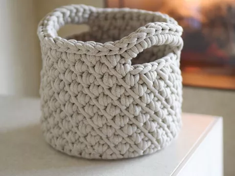 +ALERA + crochet basket Hygge Style Storage Basket, Modern Home Decor & DIY
