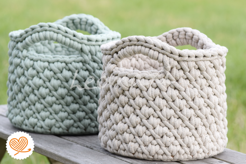 + ALERA + Häkelkorb im Hygge Style Aufbewahrungskorb im modernen Design