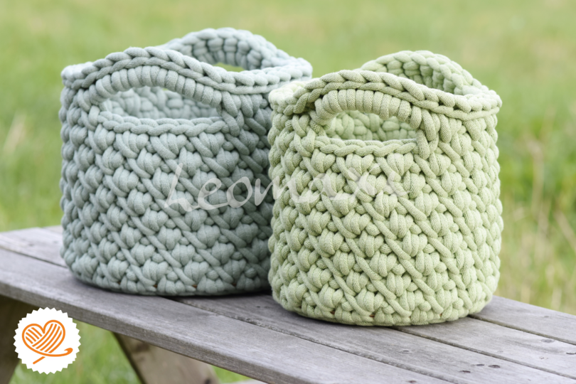 + ALERA + Häkelkorb im Hygge Style Aufbewahrungskorb im modernen Design