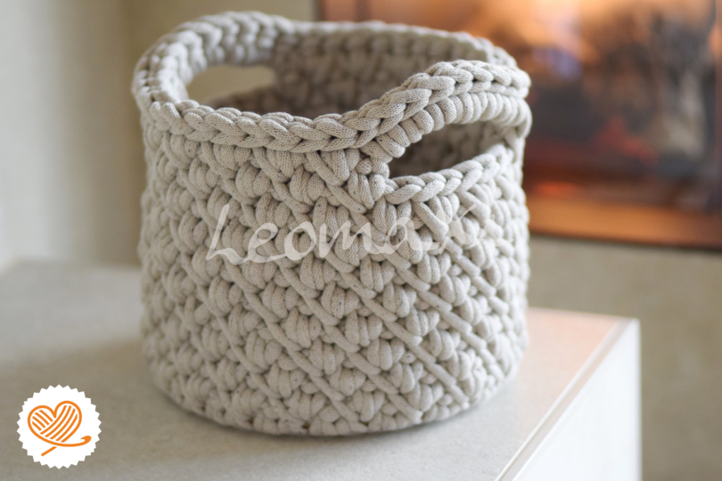 + ALERA + Häkelkorb im Hygge Style Aufbewahrungskorb im modernen Design