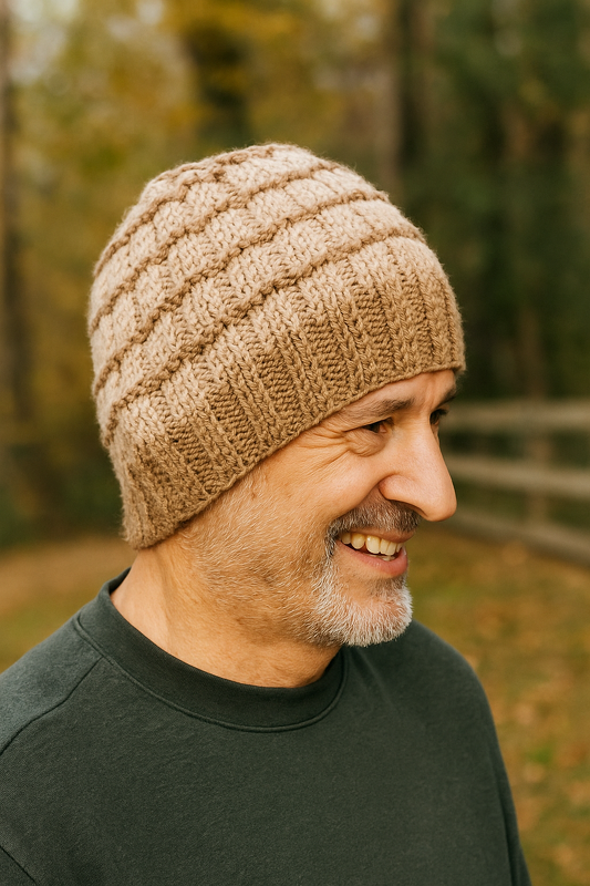 Unisex Knitting Hat,Warm and Cozy Beanie, Beginner Knit