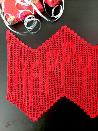 Tischband Happy Birthday – Häkelanleitung