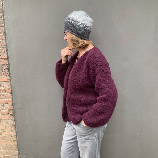 Strickanleitung Mütze Rabea mit Pailletten – 3 Größen (S–M–L)