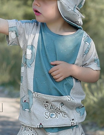 Hej Lütten - Ganzjahres Babyshirt - inkl. Knopfleiste