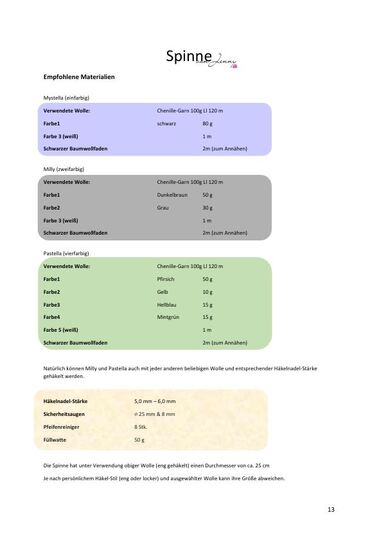 Häkelanleitung Spinne
