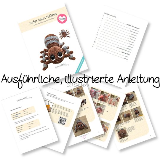 Häkelanleitung Spinne