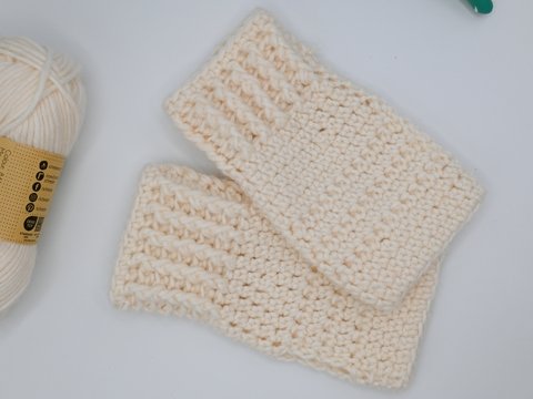 kostenlose Häkelanleitung Pulswärmer "Ulla", einfache Pulswärmer häkeln